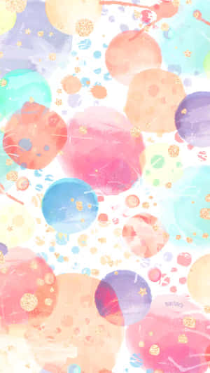 A Vibrant Mix Of Color In Pastel Watercolor Art Wallpaper