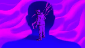 A Vibrant Purple-grunge Inspired Aesthetic. Wallpaper