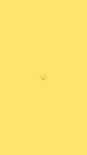 A Vibrant Yellow Heart Wallpaper