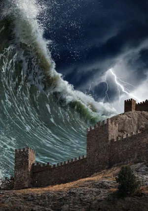 A View Of A Serene Valley During A Sunrise Wallpaper