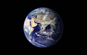 A View Of Beautiful Earth From Space Wallpaper