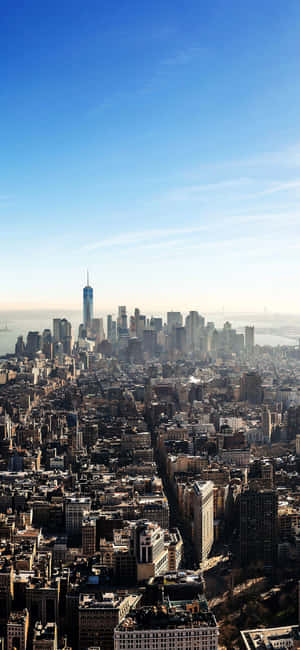 A View Of New York City From The Iphone X Wallpaper