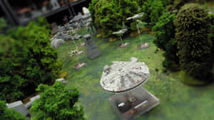 A View Of The Battle Of Endor Wallpaper