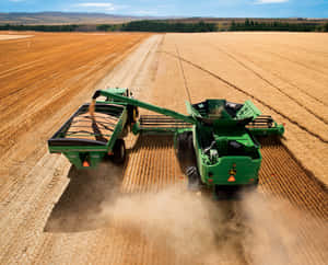 A View Of The Beauty Of Farming In Its Natural Environment Wallpaper