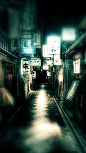 A View Of The City Through Dark Japan's Melancholic Lens Wallpaper