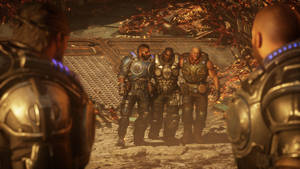 A View Of The Epic Cool Gears Of War 5 Wallpaper