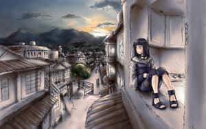 A View Of The Hidden Leaf Village Wallpaper