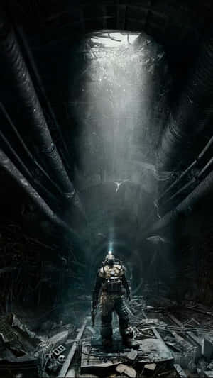 A View Of The Modern Metro In An Urban City. Wallpaper