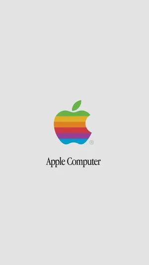 A Vintage Apple Logo From A Bygone Era Wallpaper