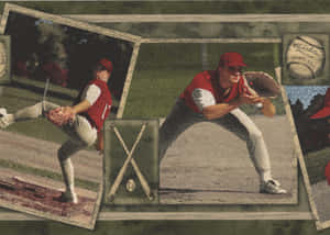 A Vintage Collection Of Baseball Cards Featuring Celebrated Players Wallpaper