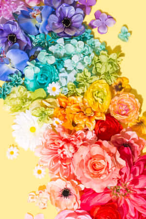 A Vivid Display Of Beautiful, Colorful Flowers Perfect For Your Iphone. Wallpaper