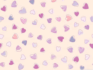 A Vivid Red Cartoon Heart On A Vibrant Background Wallpaper