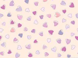 A Vivid Red Cartoon Heart On A Vibrant Background Wallpaper