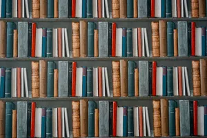 A Wall Of Knowledge - Learning Lives In Books. Wallpaper