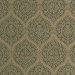 A Wallpaper With A Green And Brown Design Wallpaper