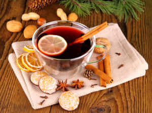 A Warm, Inviting Mug Of Mulled Wine Wallpaper