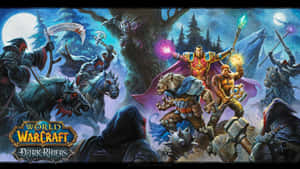 A Warrior Of World Of Warcraft Prepares To Join An Epic Battle Wallpaper