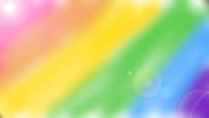 A Whimsical And Vibrant Kawaii Rainbow Illustration Wallpaper
