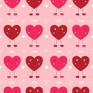 A Whimsical Collection Of Cute Hearts Wallpaper