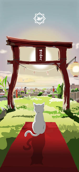 A Whisker Away Torii Gate Wallpaper