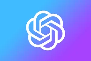 A White And Purple Logo With A Knot In The Middle Wallpaper