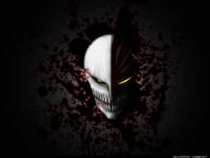 A White Skull With Blood Splatters On It Wallpaper