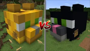 A Wild Minecraft Ocelot Exploring Its Natural Jungle Habitat Wallpaper