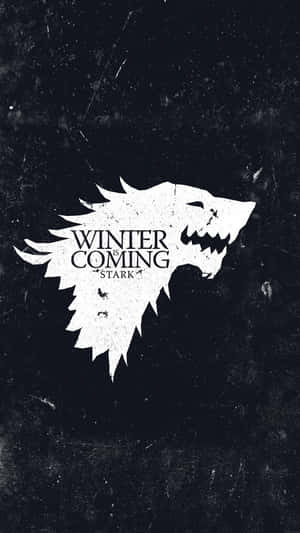 A Winter Coming Poster With The Words Game Of Thrones Wallpaper