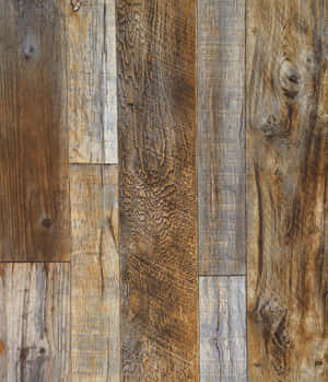 A Wooden Floor With A Brown Color Wallpaper