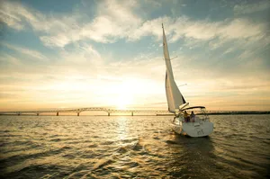 A Yacht In Chesapeake Bay Wallpaper