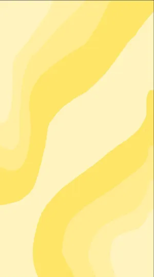 A Yellow And White Wavy Pattern Wallpaper