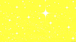 A Yellow Background With Stars And White Stars Wallpaper