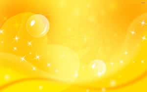 A Yellow Background With Stars Wallpaper