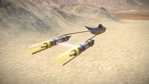 A Young Anakin Skywalker Participates In A Thrilling Podrace. Wallpaper