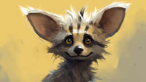 Aardwolf Illustration Wallpaper