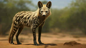 Aardwolfin Natural Habitat Wallpaper