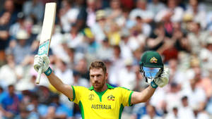 Aaron Finch Green Cricket Helmet Wallpaper