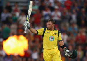 Aaron Finch Victoria Bitter Cricket Uniform Wallpaper