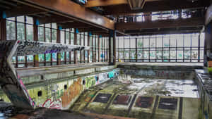 Abandoned Indoor Pool Wallpaper