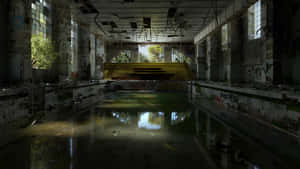 Abandoned Indoor Pool Wallpaper