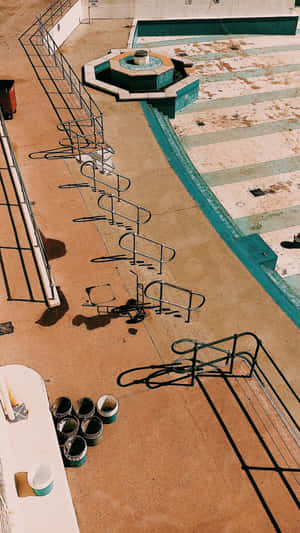 Abandoned Pool Decay Wallpaper