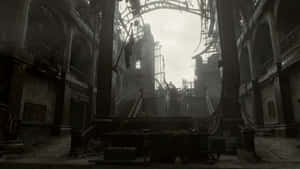 Abandoned Raccoon City Courthouse Wallpaper