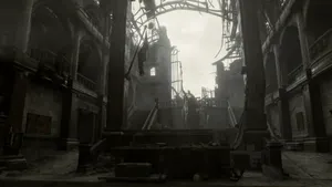 Abandoned Raccoon City Courthouse Wallpaper