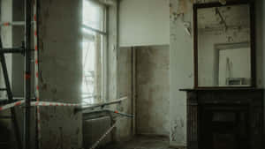 Abandoned_ Room_with_ Fireplace_and_ Mirror.jpg Wallpaper