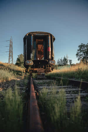 Abandoned Train Carriage Wallpaper