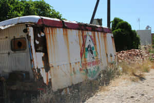 Abandoned Train Carriage Graffiti Wallpaper