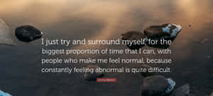 Abnormal Difficult Quote Wallpaper