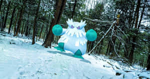 Abomasnow Graphic In Actual Woods Wallpaper