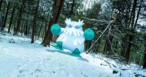 Abomasnow Graphic In Actual Woods Wallpaper