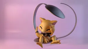 Abra 3d Bent Spoon Wallpaper